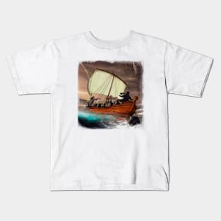 Attack on the boat Kids T-Shirt